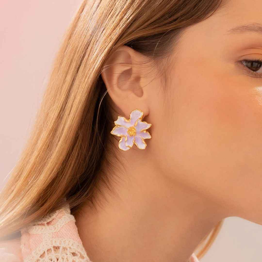 Aretes Flor Maxi