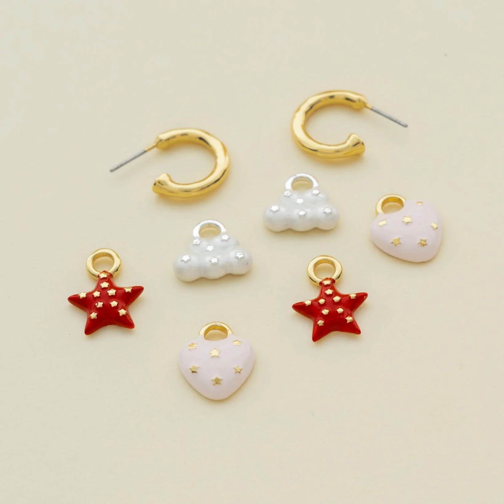 Argollas 4 En 1 Estrellas