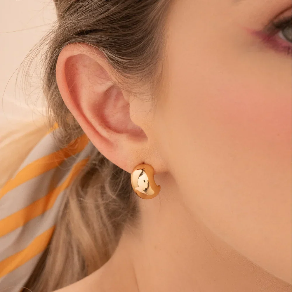 [24192] Argollas Mini Chunky Gold