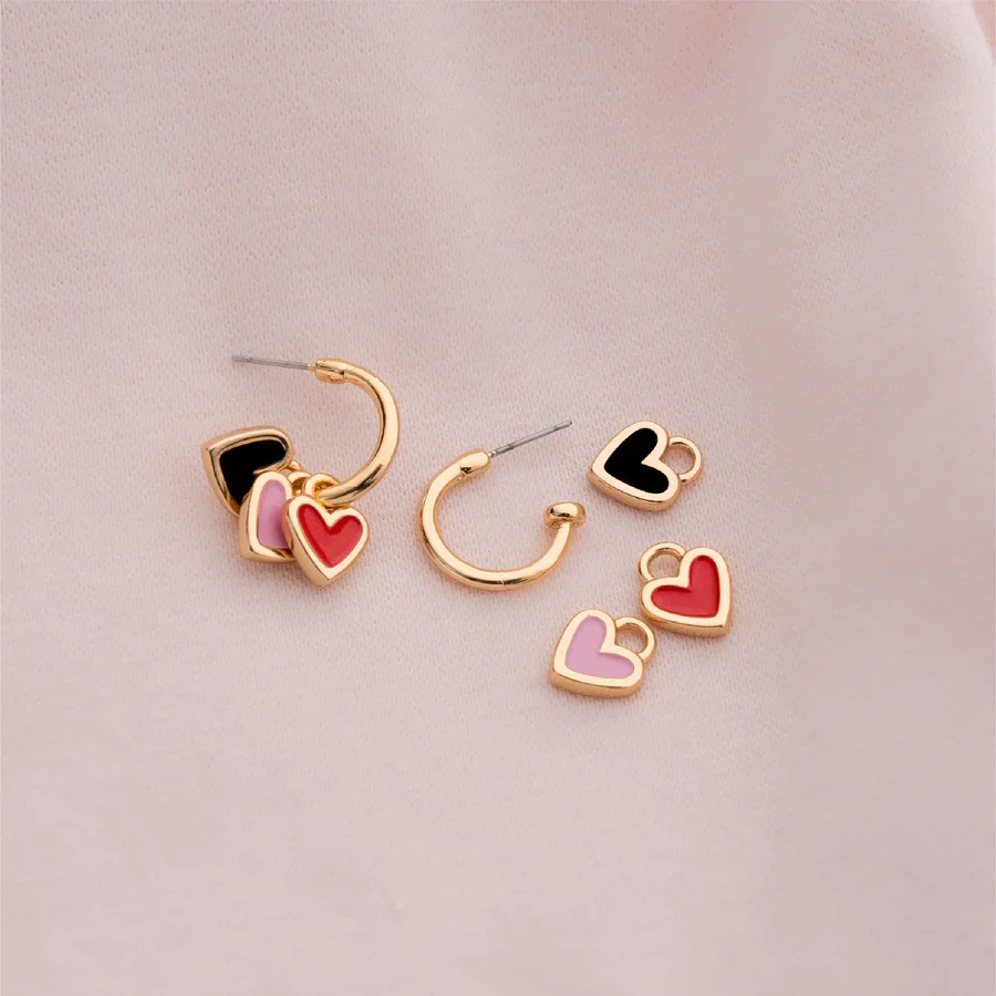 Argollas 4 en 1 Corazones Dreams