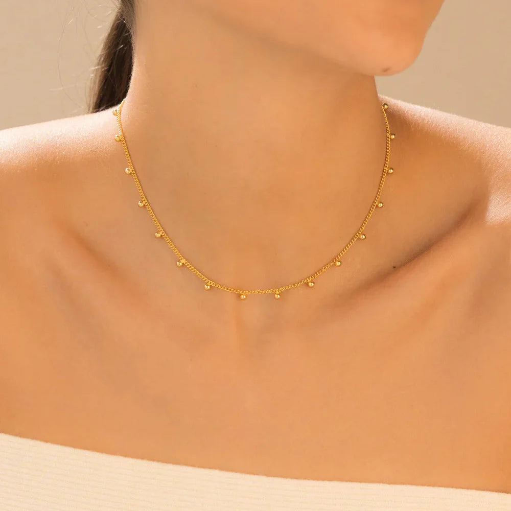 Choker Cadena Balin Mini + Aretes