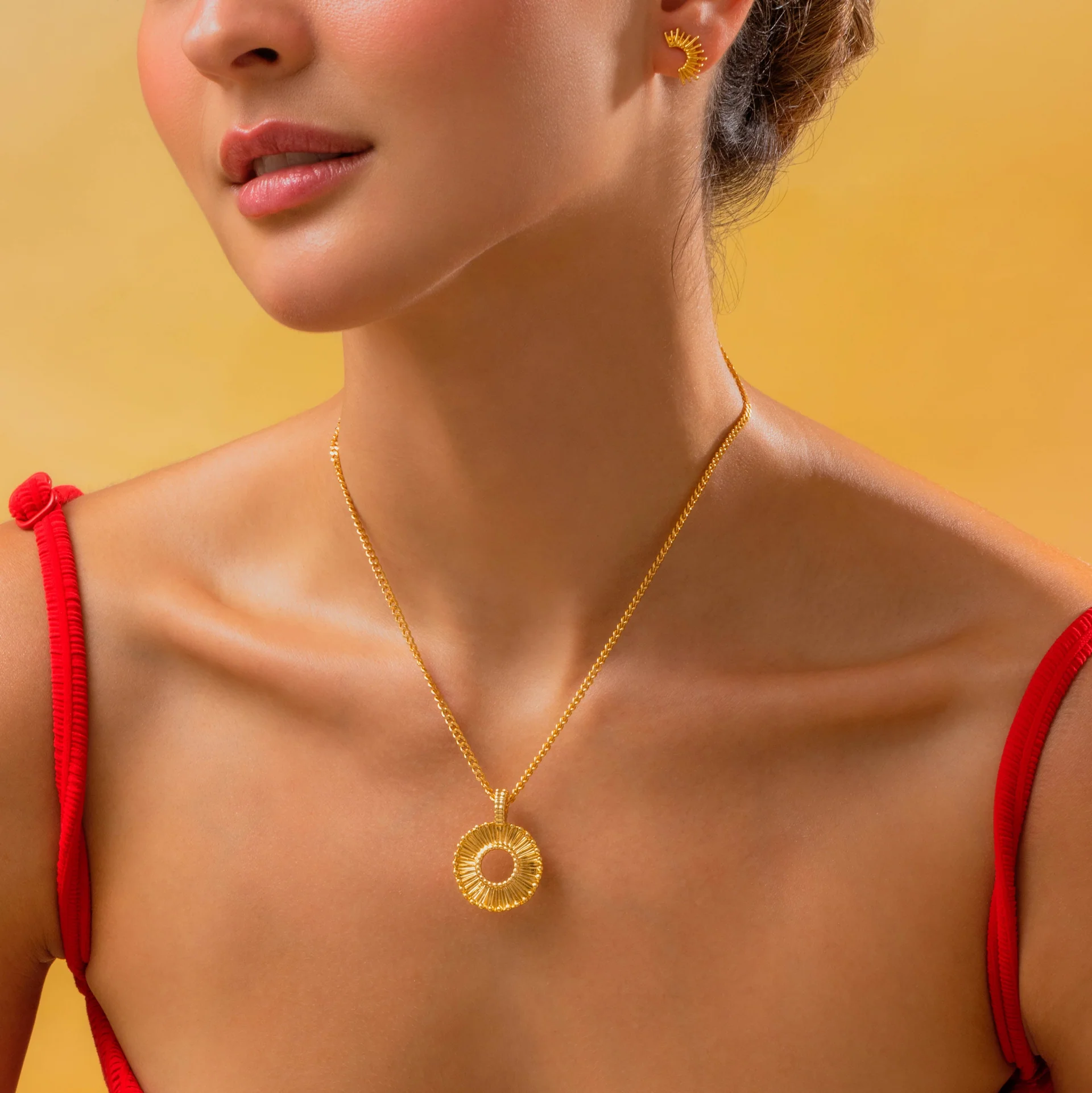 [321357] Set Collar + Aretes Destellos