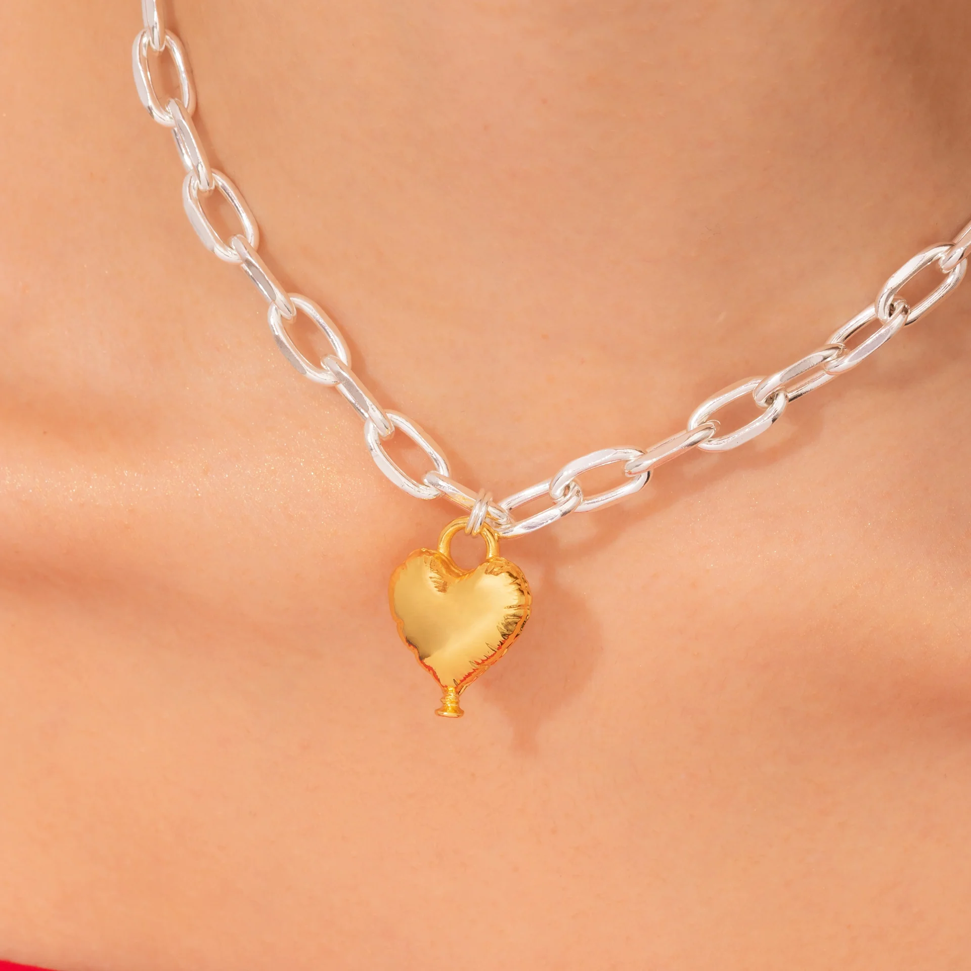 [321403] Collar Corazón Globo