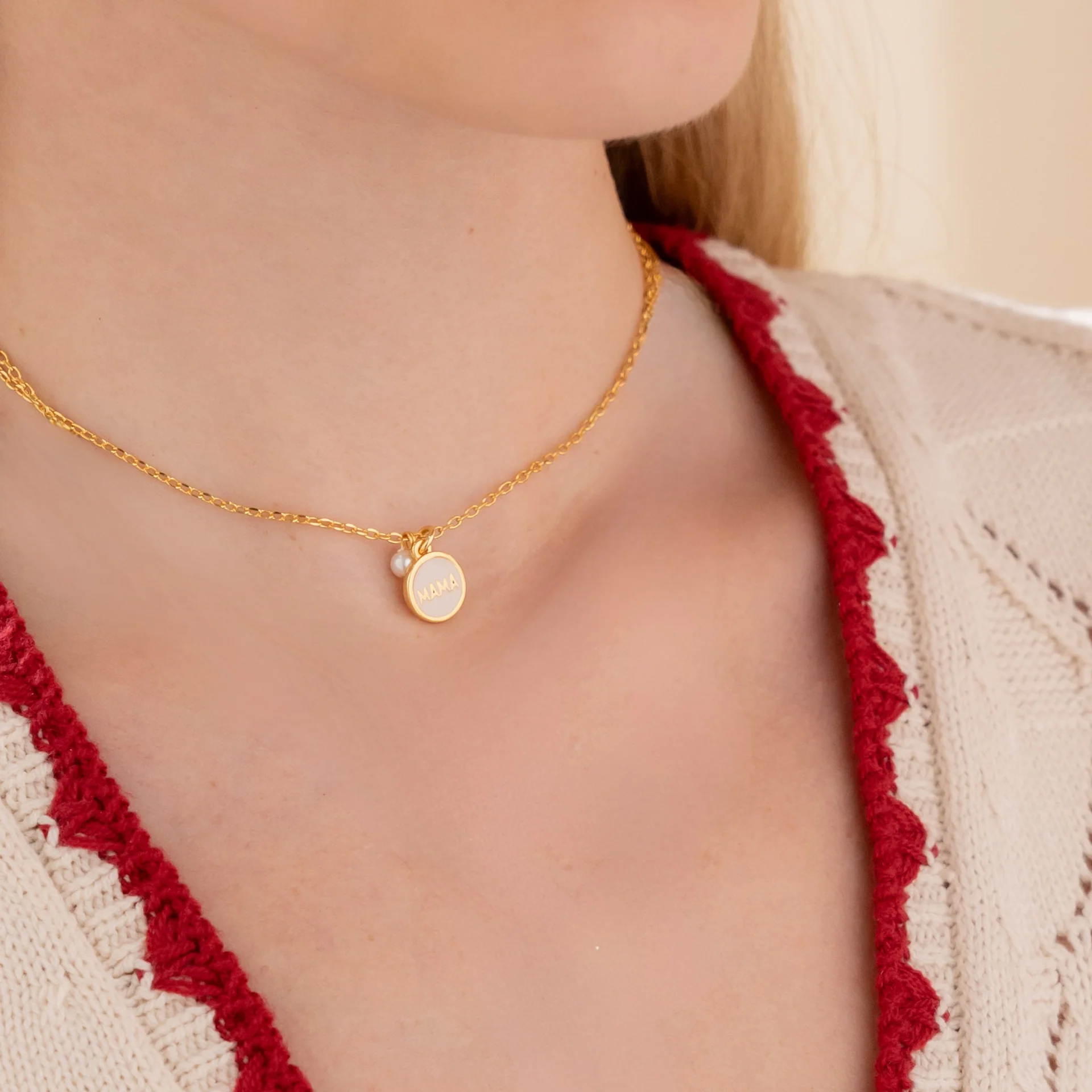 [321450] Collar Mamá + Aretes