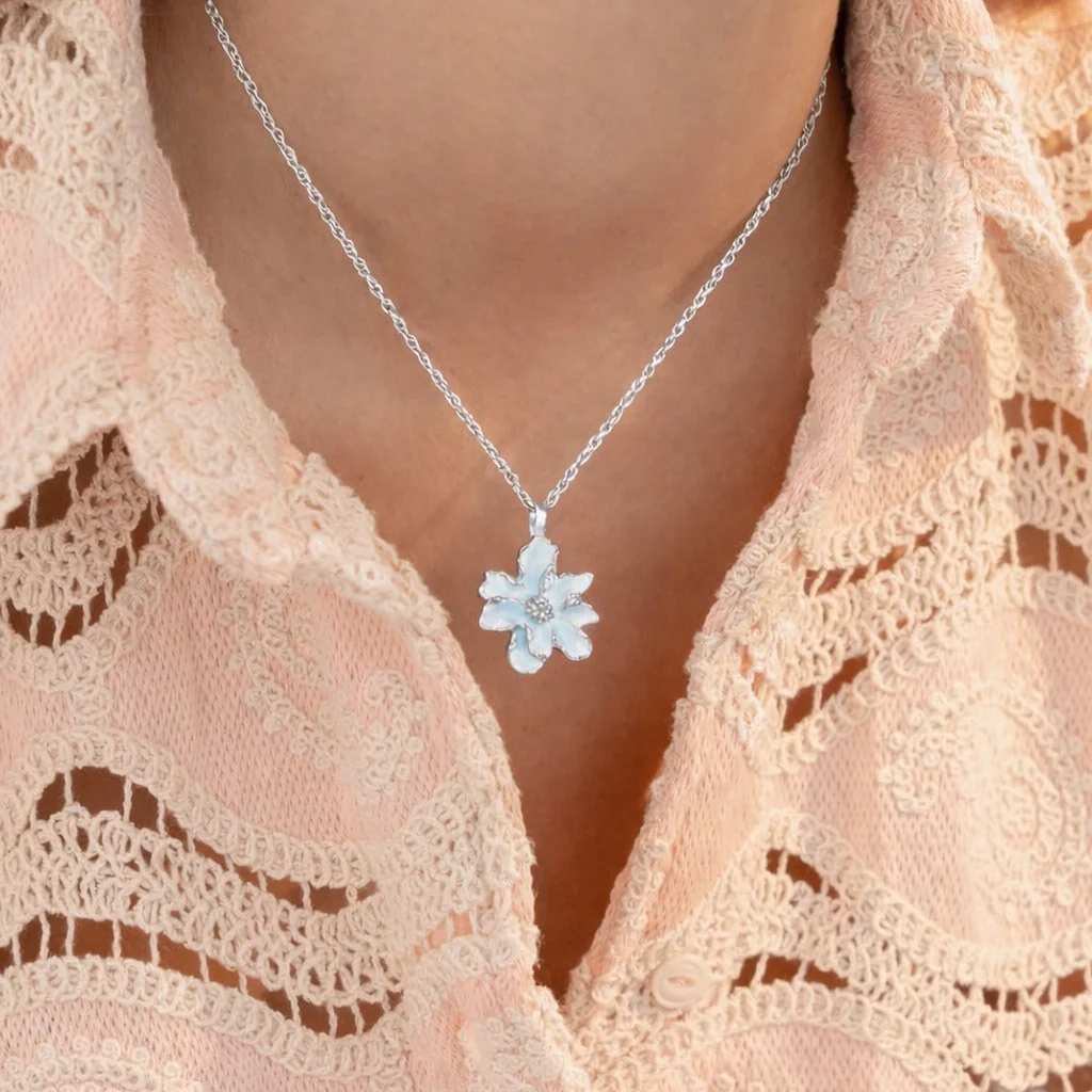 Collar Flor Plata