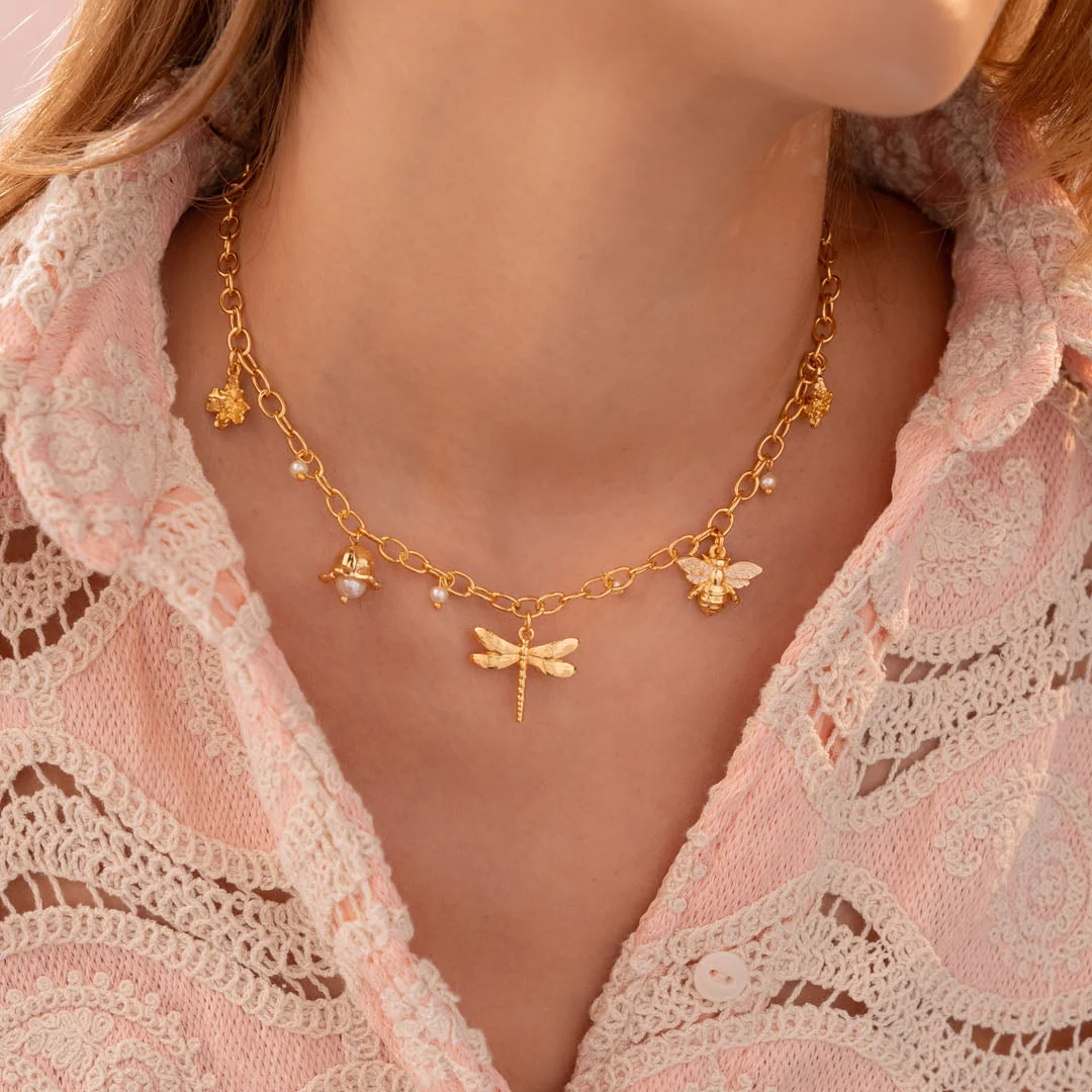 [321510] Collar Multicharms Primavera