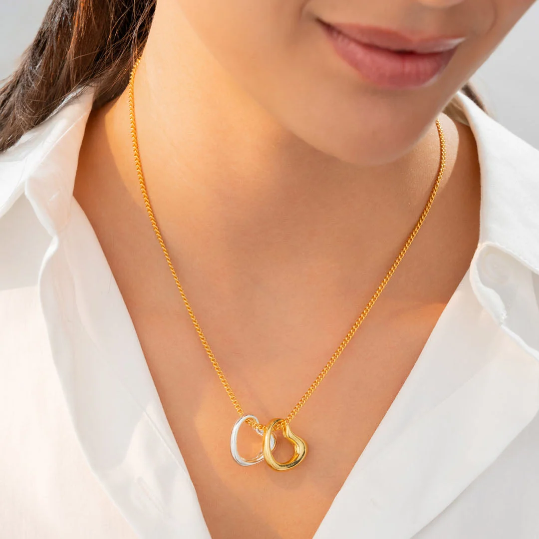 [321541] Collar Corazón Amorfo