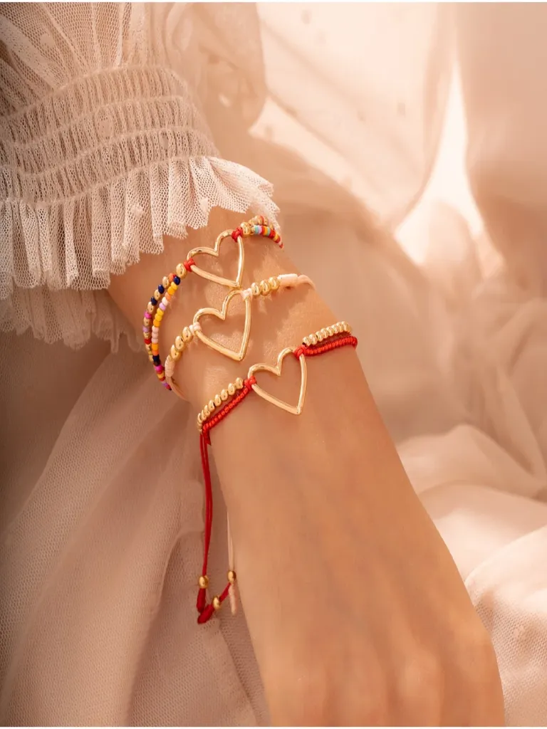 [11245] Set Bracelets x3 Heart Colorfull