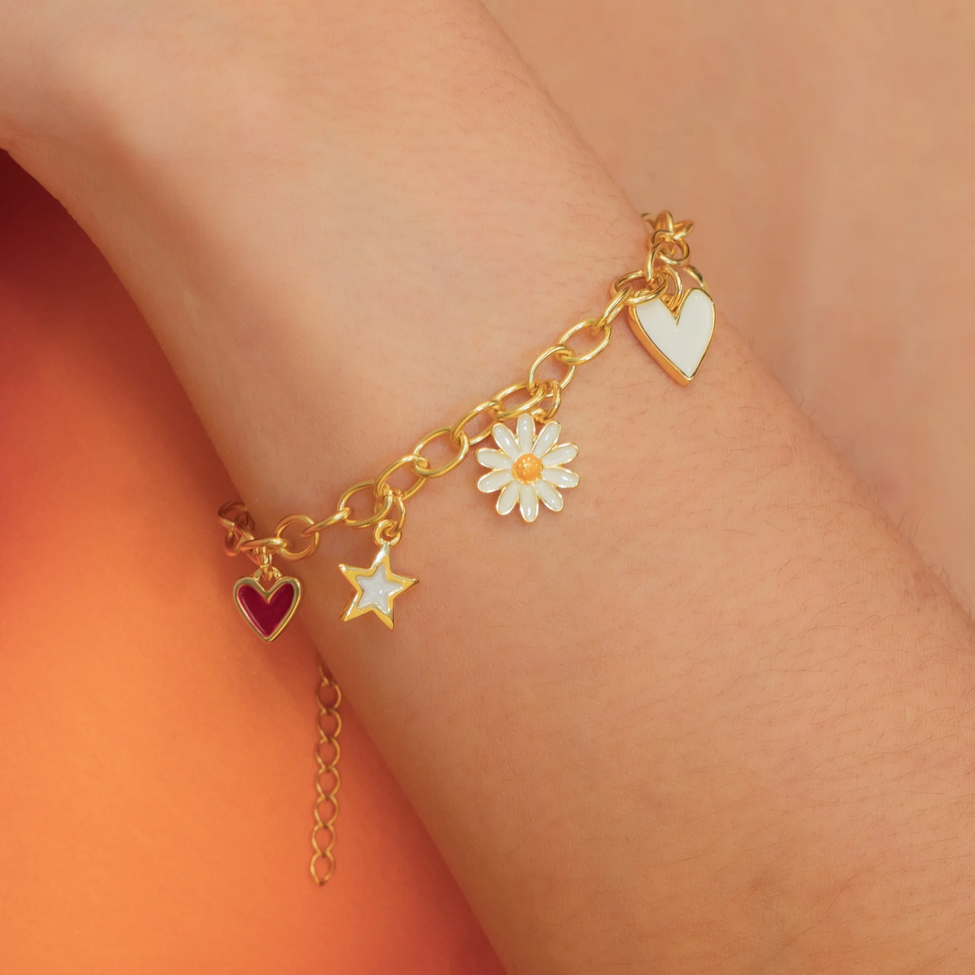 Pulsera Multicharms Margarita Love + Aretes