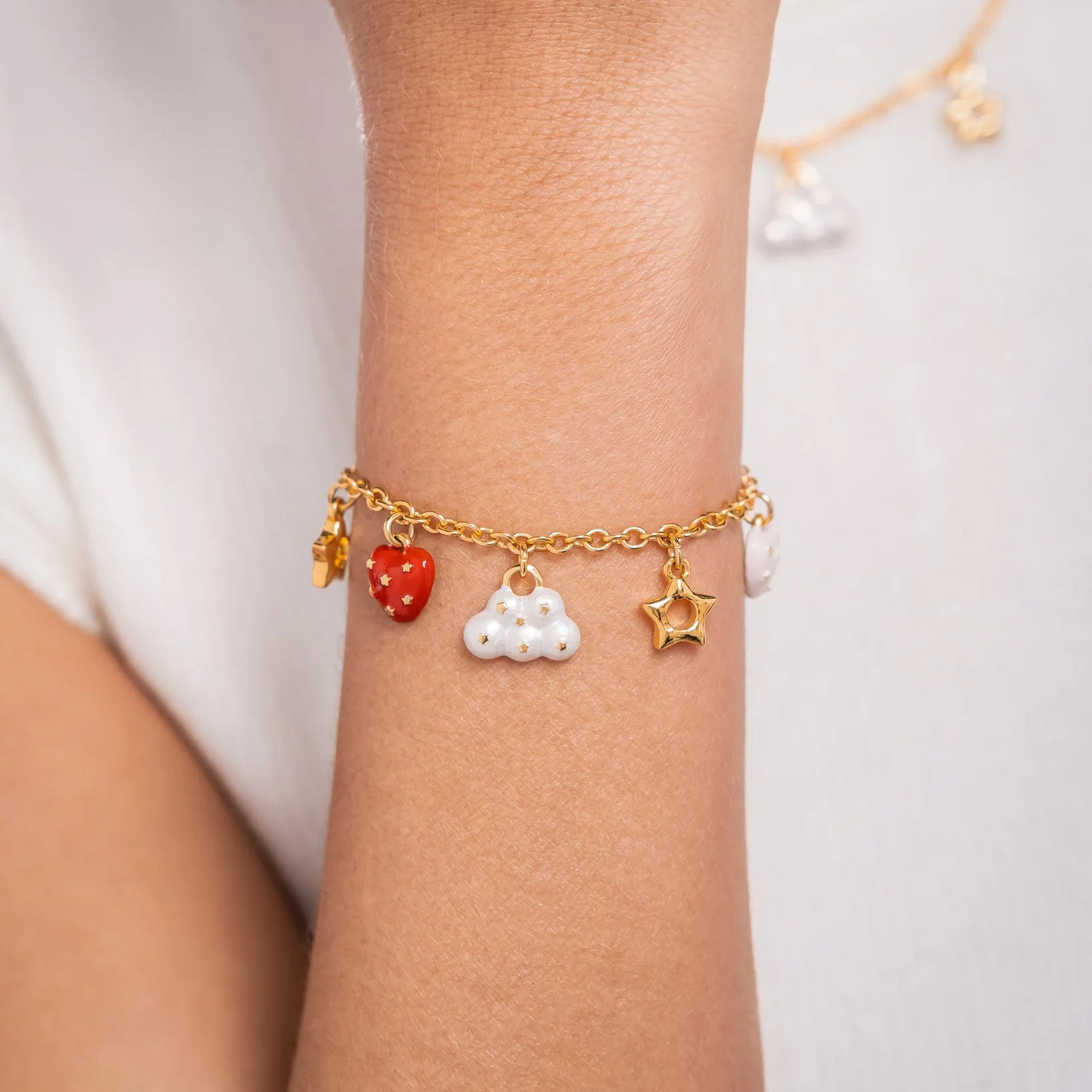 Pulsera Multicharms Nube