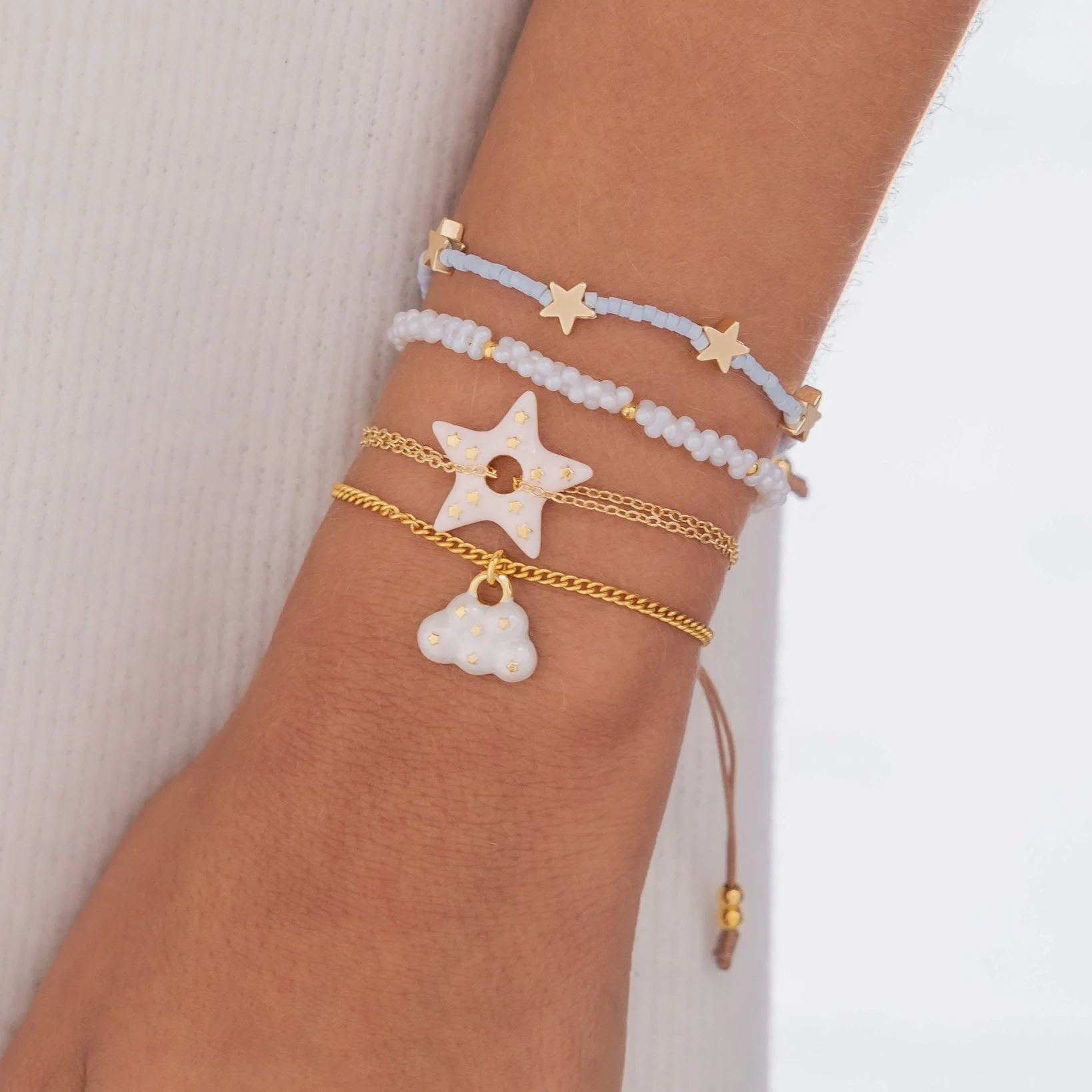 [11446] Set X4 Pulseras Estrella Nube