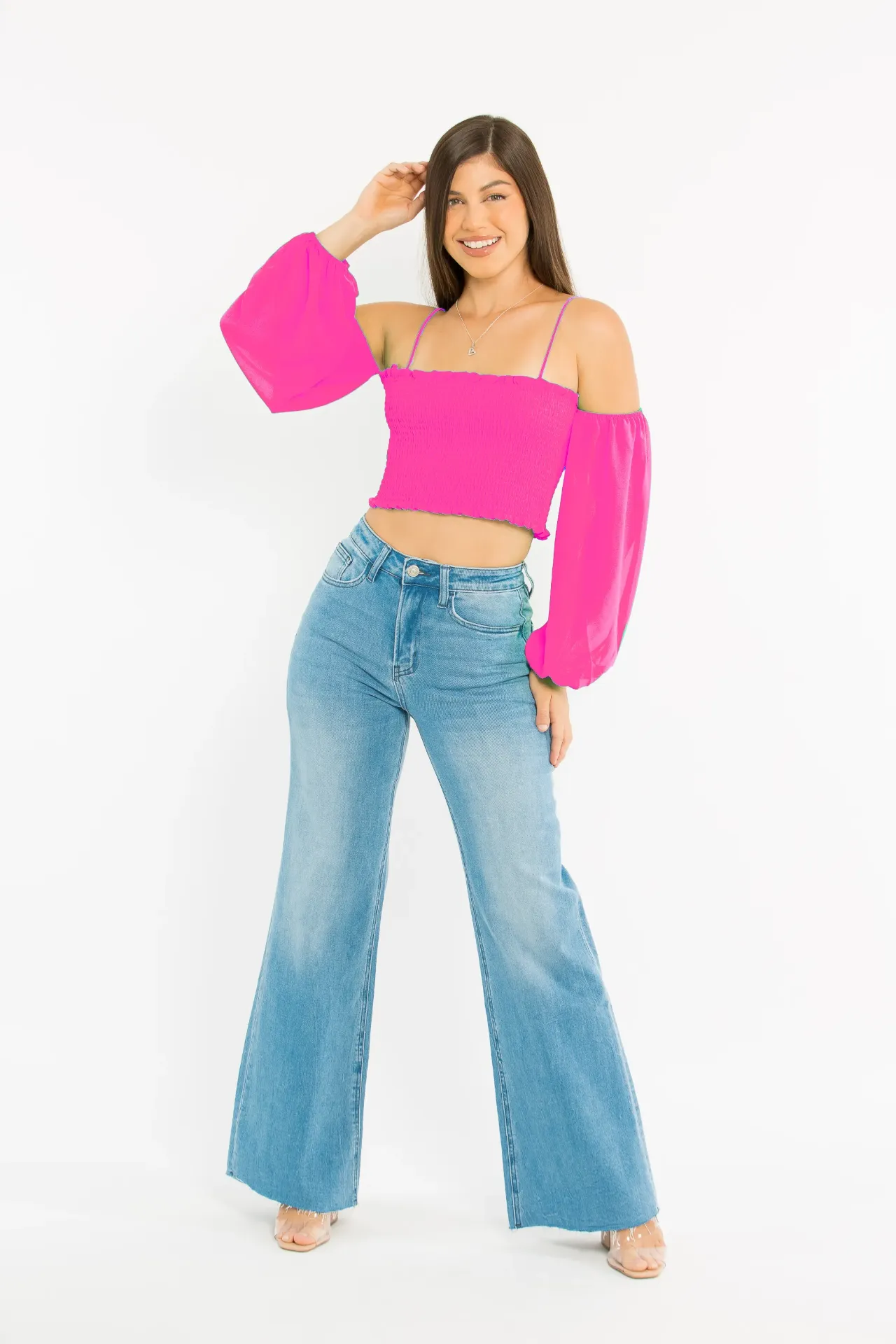 BLUSA GEORGIA FUCSIA S