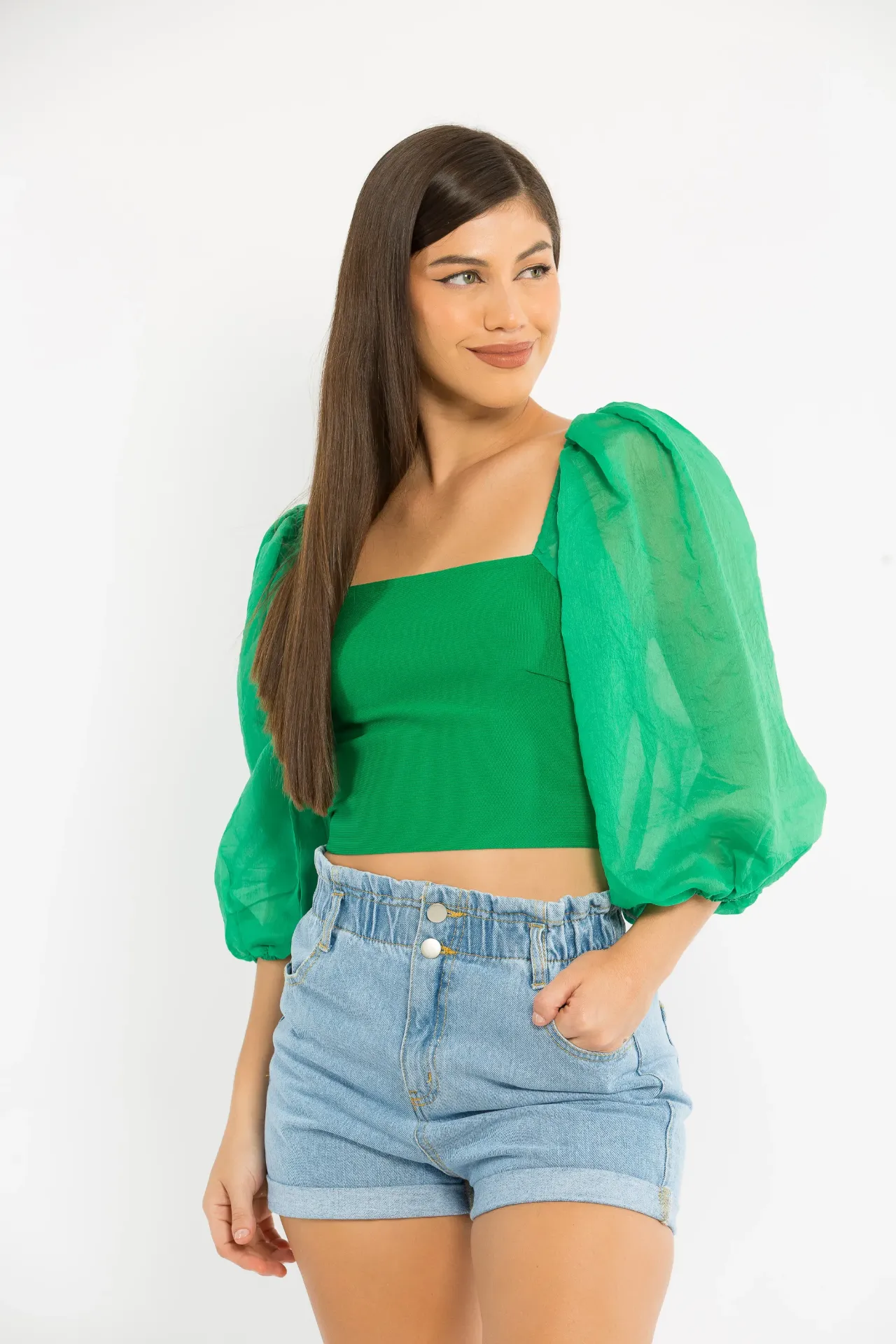 BLUSA MERIDA VERDE L