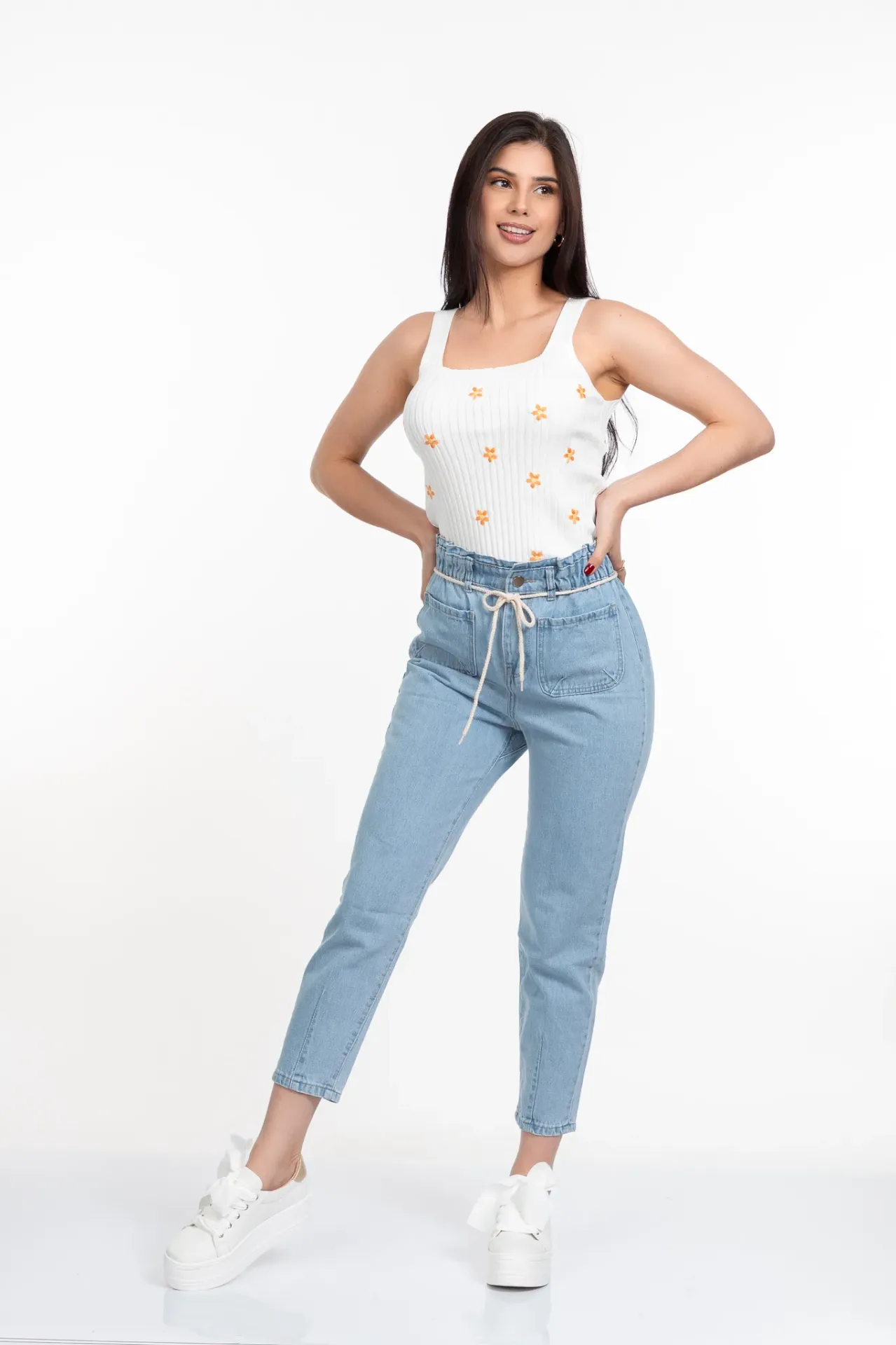 [10941] BLUSA TINY DAISIES AMARILLO L