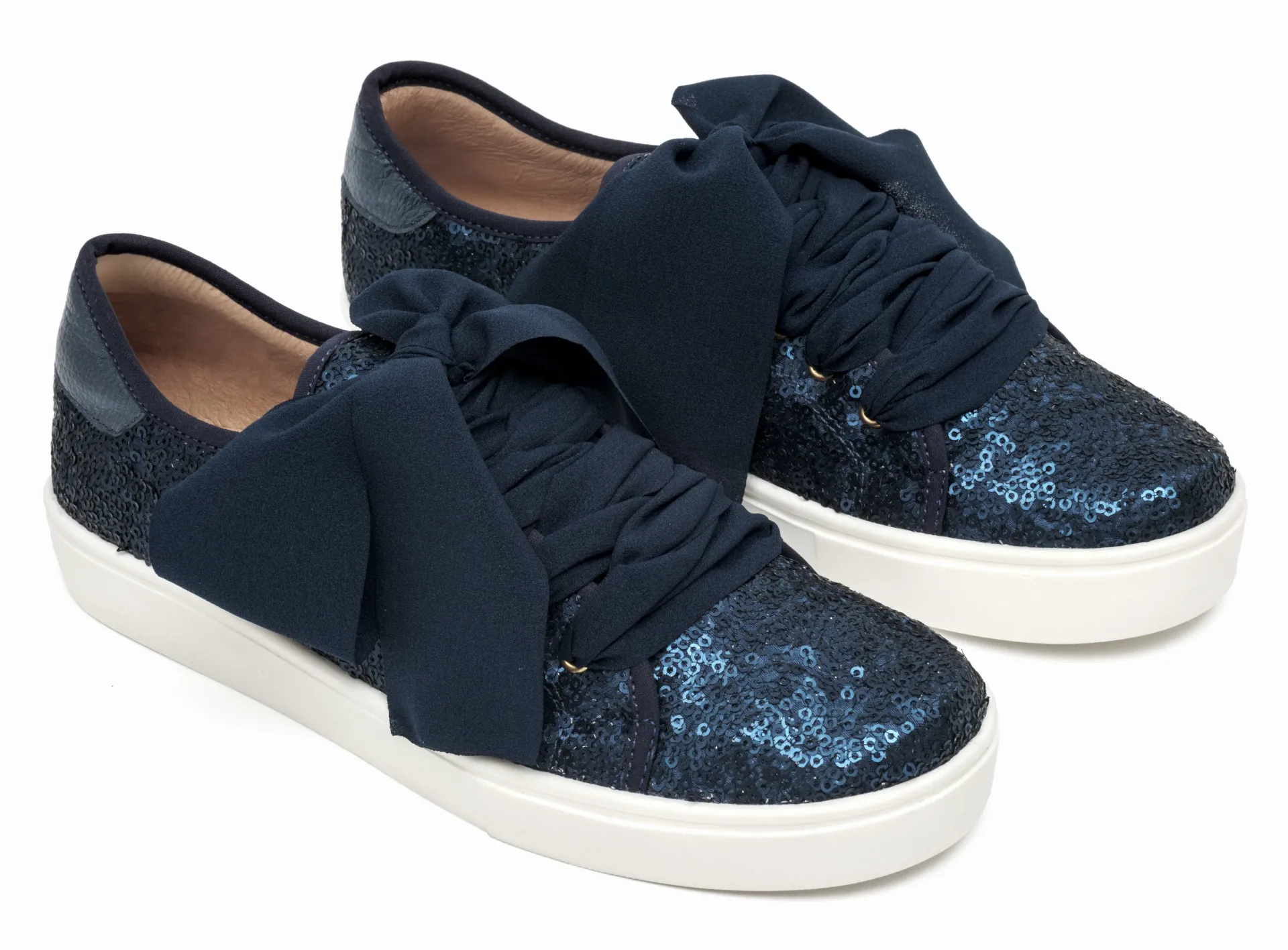 [1211] TENIS LENTEJUELAS AZUL 35