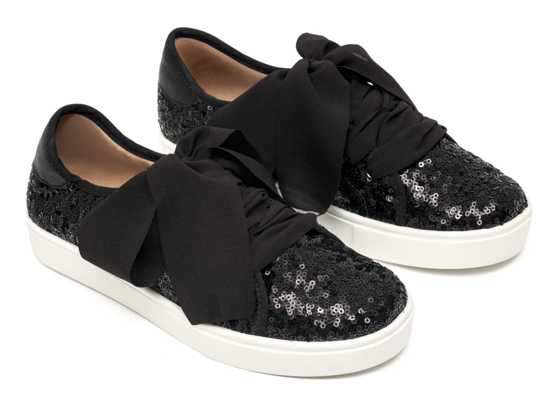 TENIS LENTEJUELAS NEGRO 36