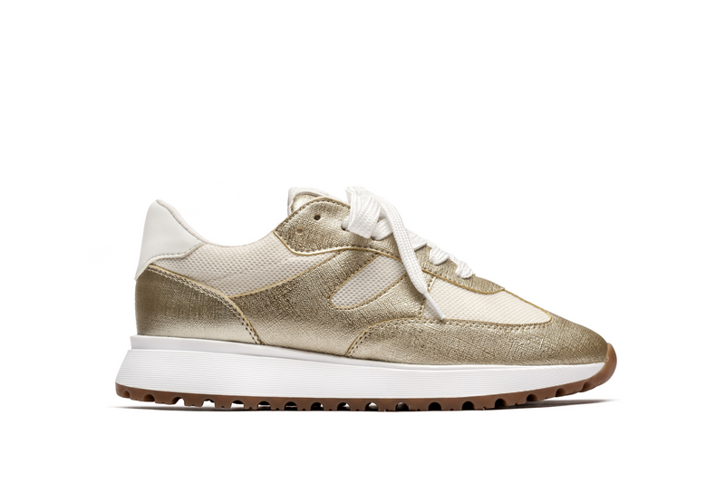 [6259] Tenis Deportivo Mix Dorado 36