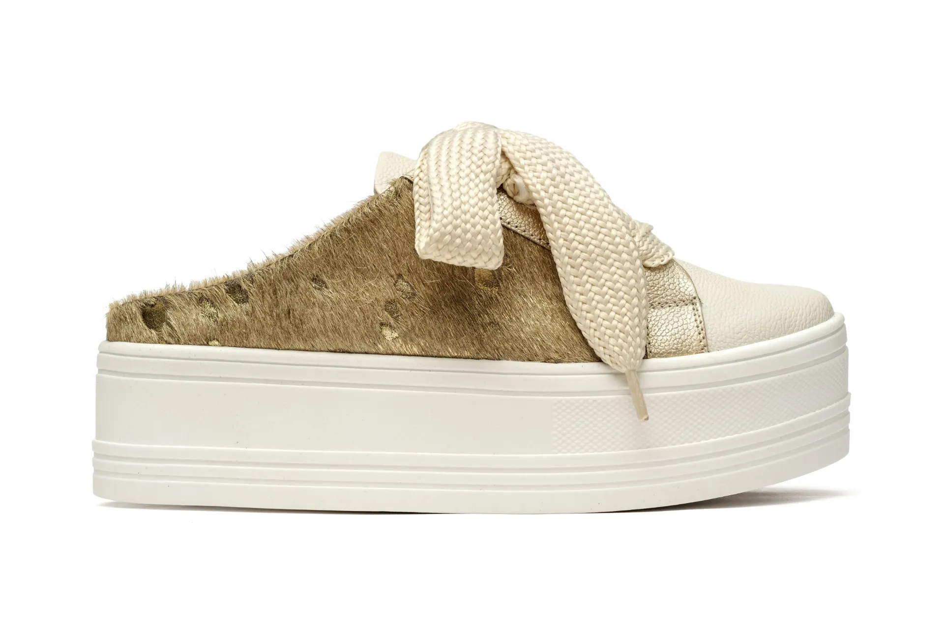 [6294] Tenis Destal Pelos Dorado 37