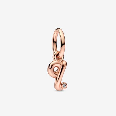 Letter Q Script Alphabet Dangle