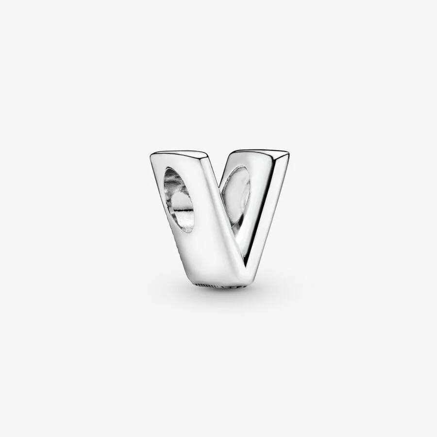 Letter V charm