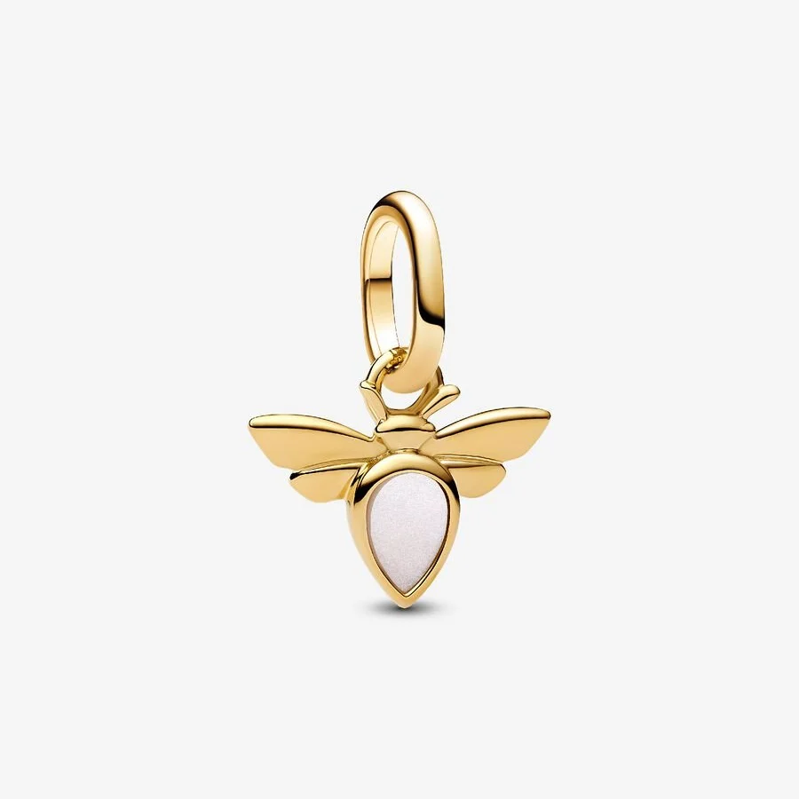 White Bee Mini Dangle