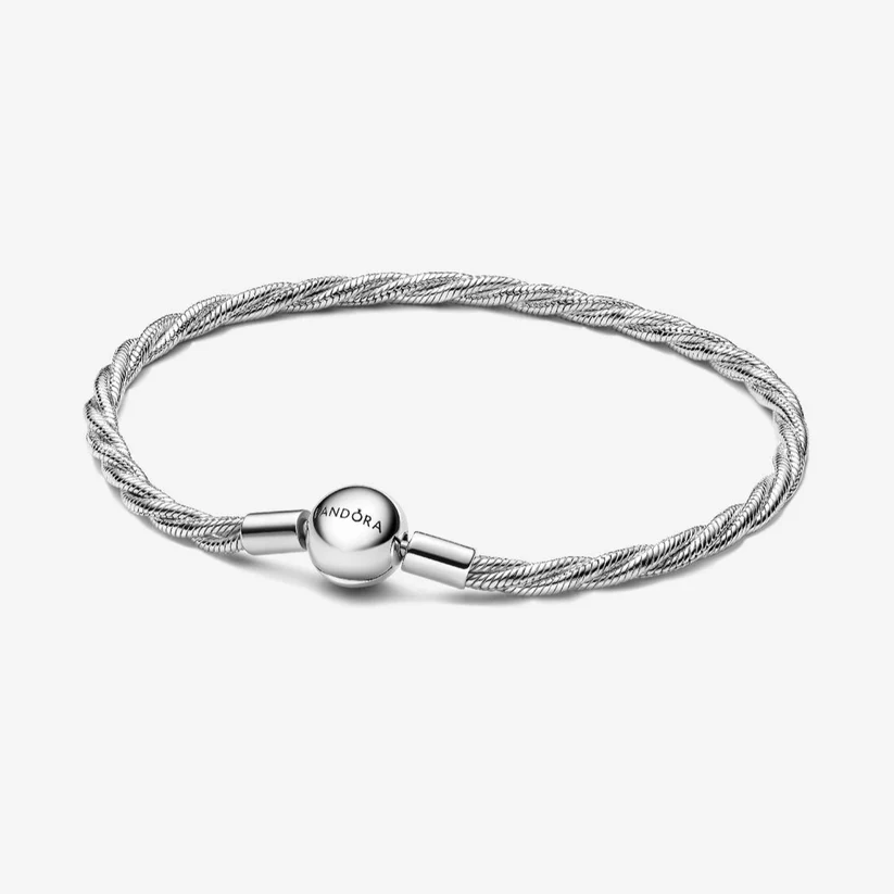 [13051] Round Pandora Clasp Twisted 19
