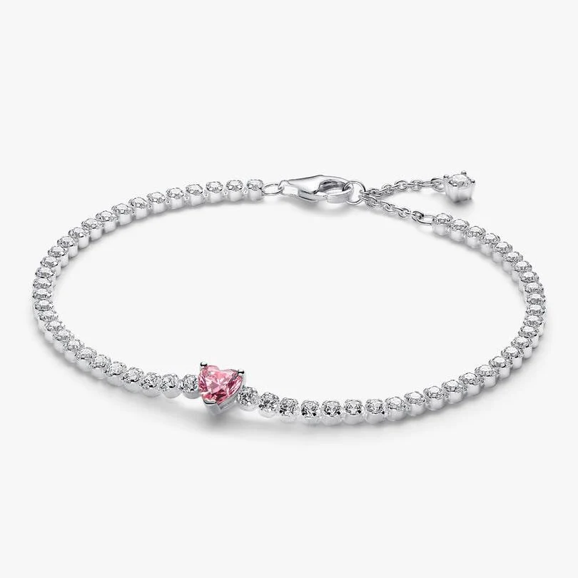 Pink Sparkling Heart Tennis 20