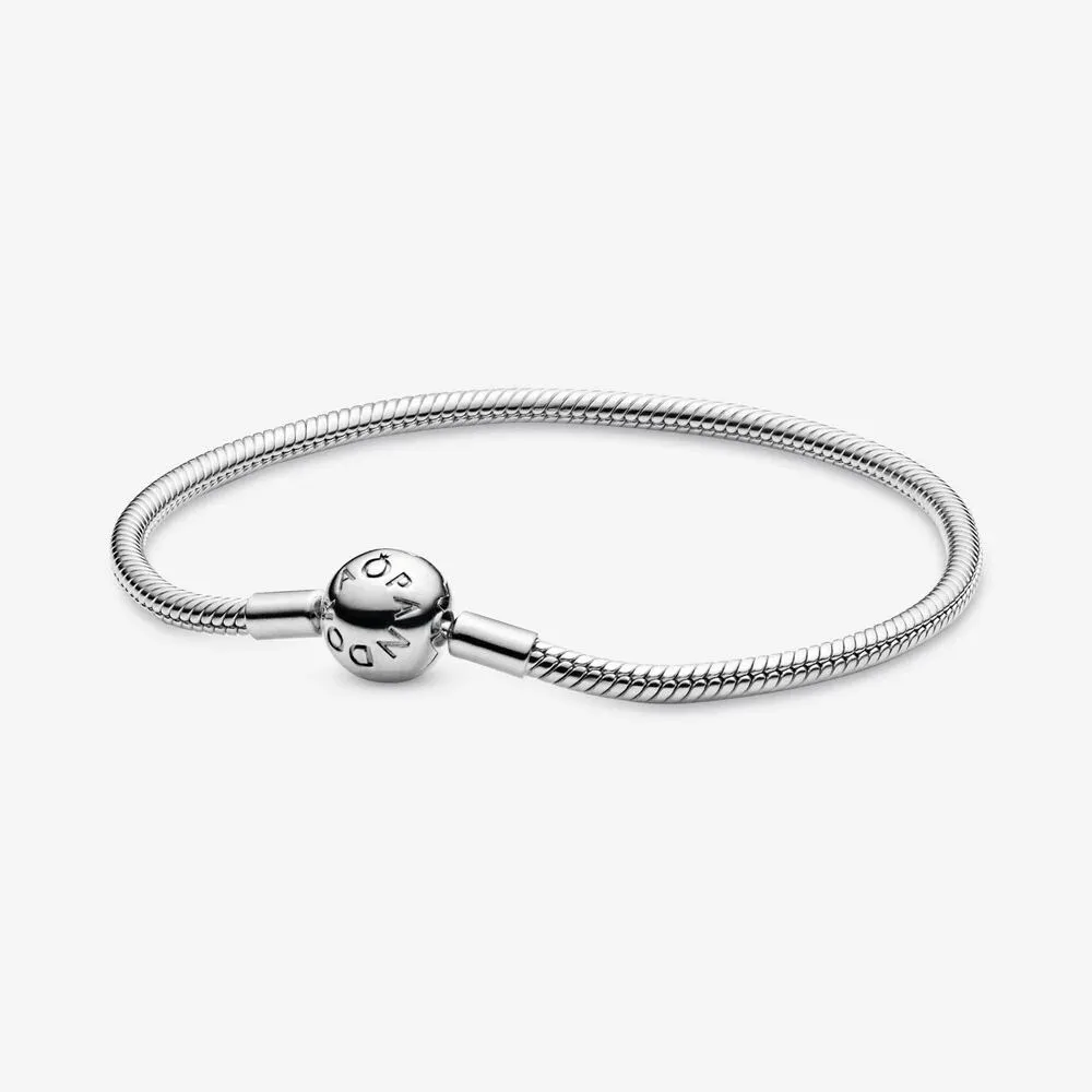 [343] Silver Smooth Clasp 21cm