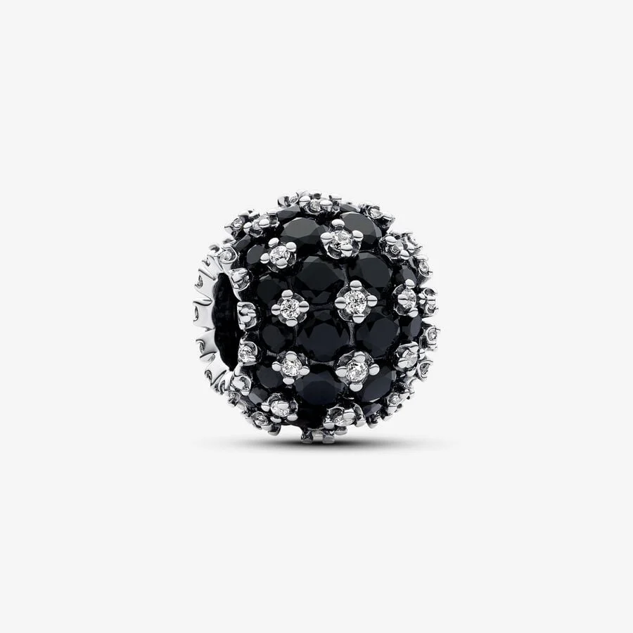 [438] Sparkling Pavé Round Black