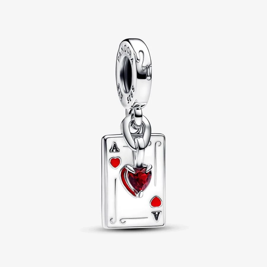 [6997] Queen of Hearts Double Dangle