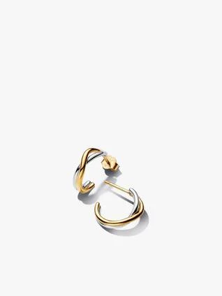 Two-tone Open Hoop