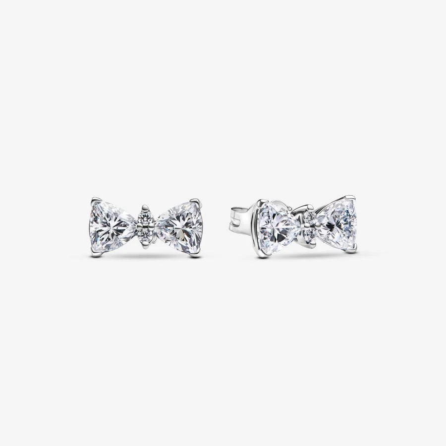 Sparkling Bow Stud