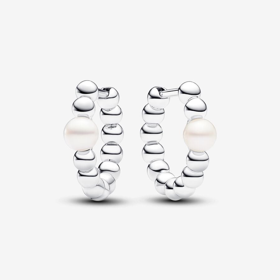 Cultured Pearl & Beads Hoop
