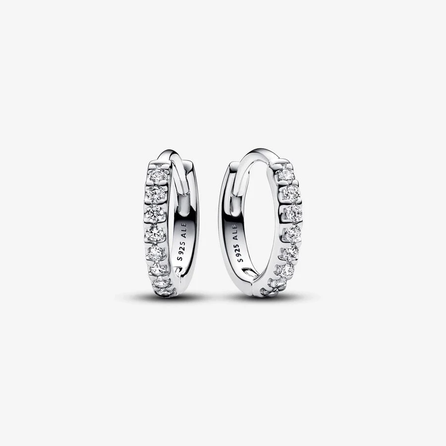 Sparkling Huggie Hoop