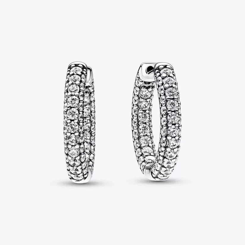 Timeless Pavé Single-row Hoop