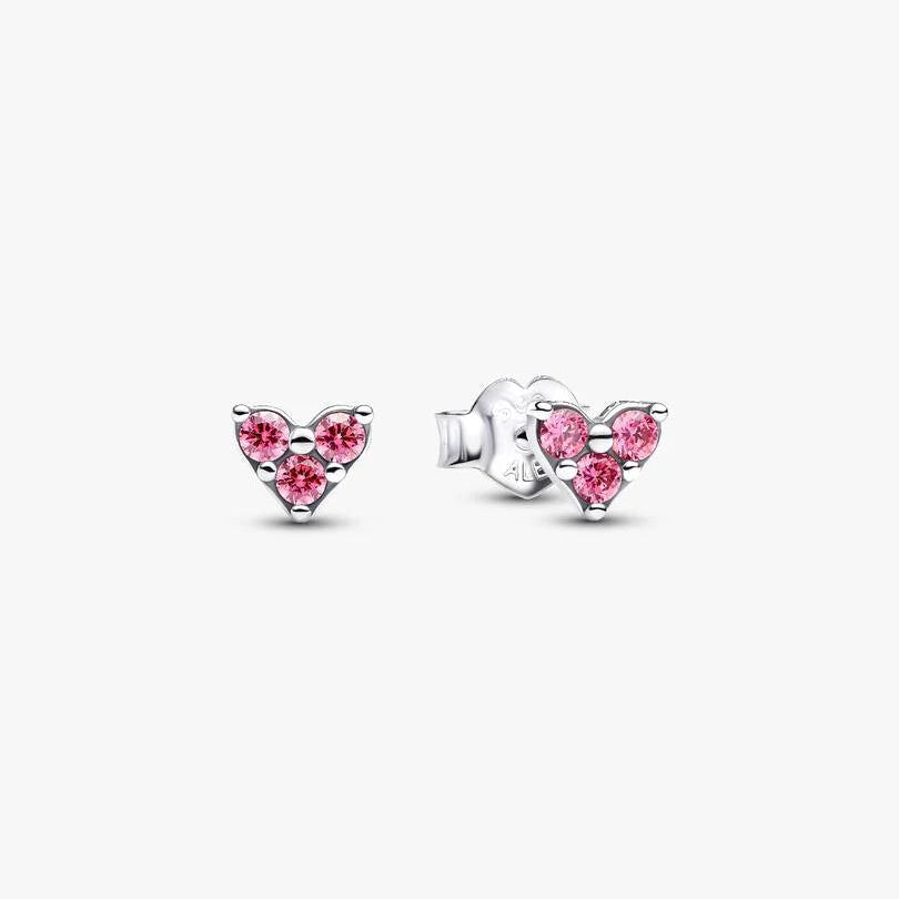 [99007] Triple Stone Pink Heart