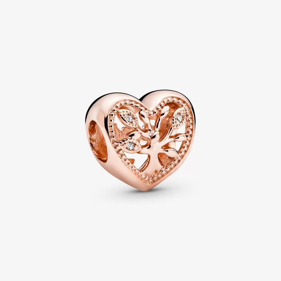 [2121] Openwork Family Tree Heart