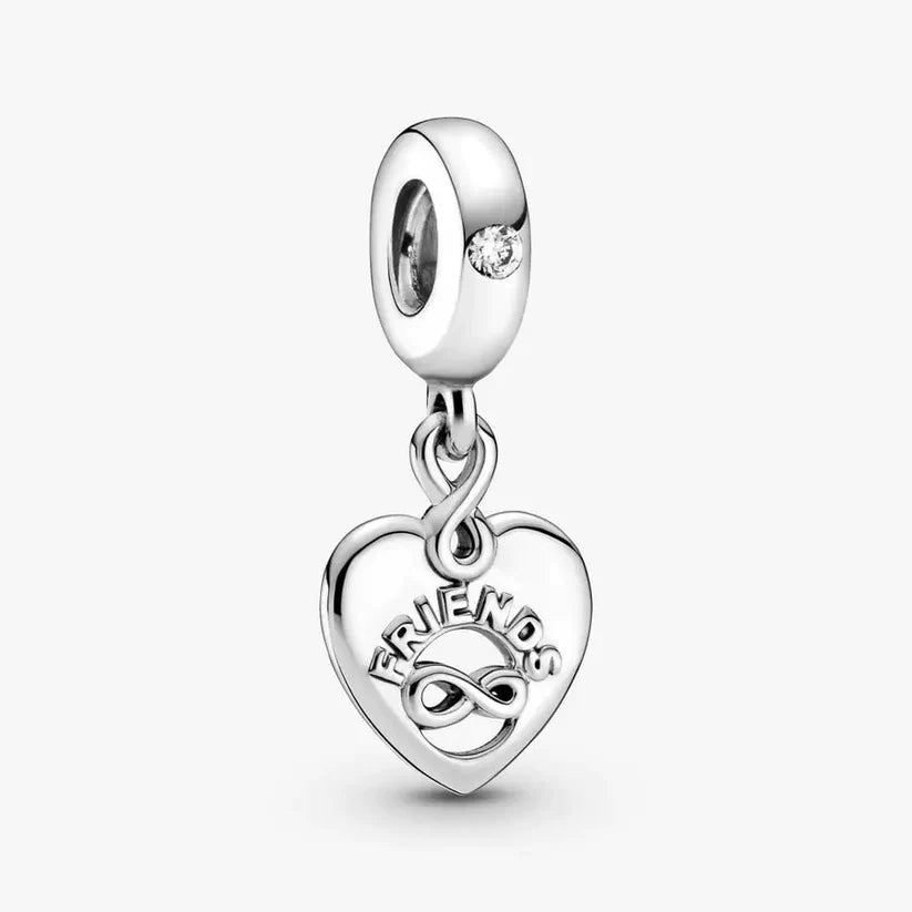 [696] Friends Forever Heart Dangle