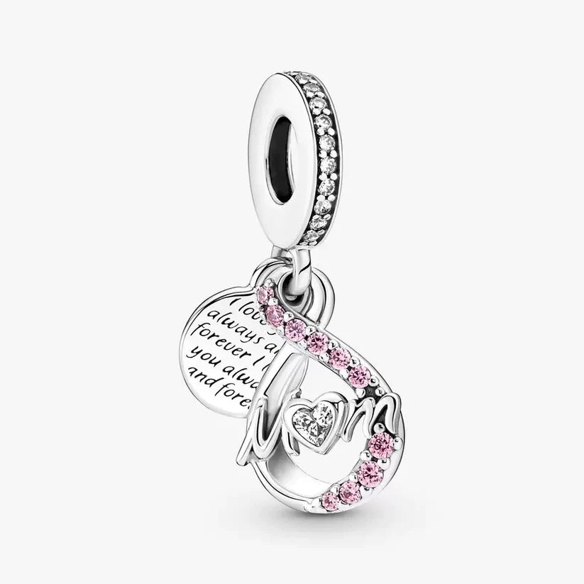 [719] Mom Infinity Pavé Double Dangle