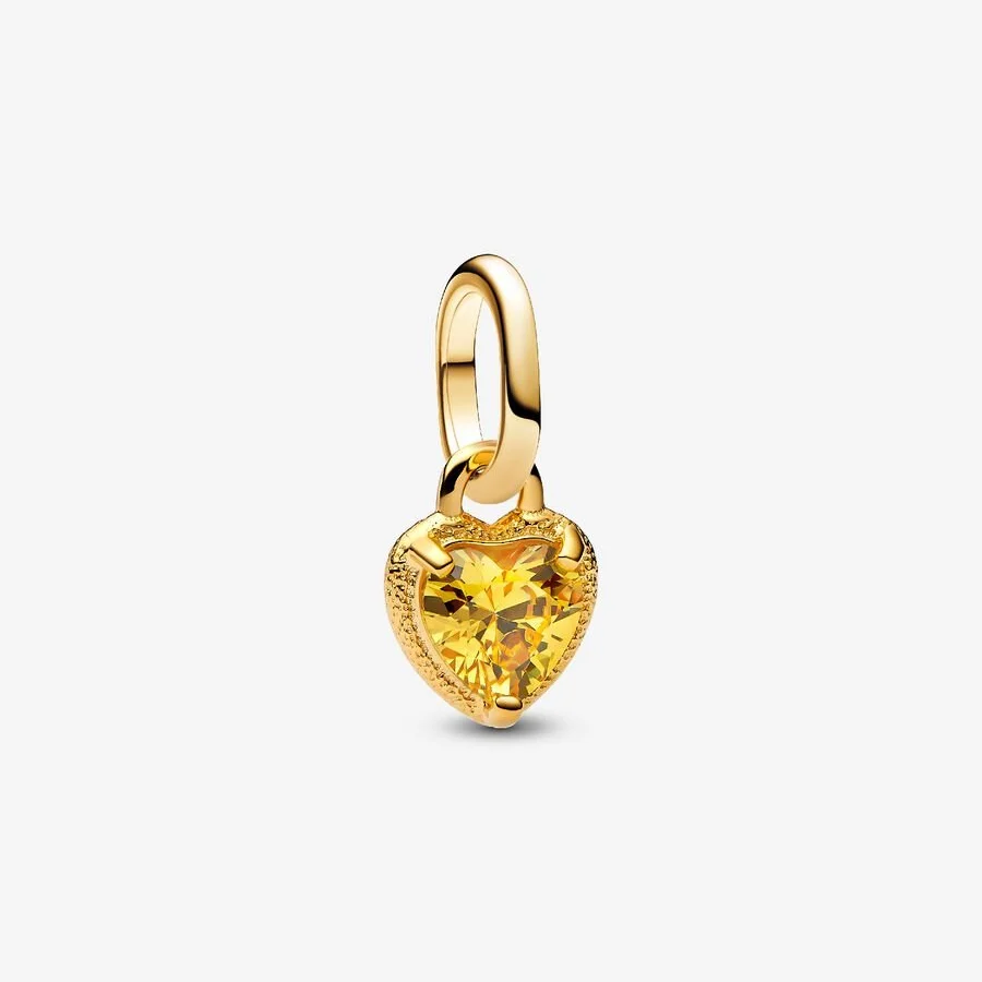 Yellow Heart Mini Dangle