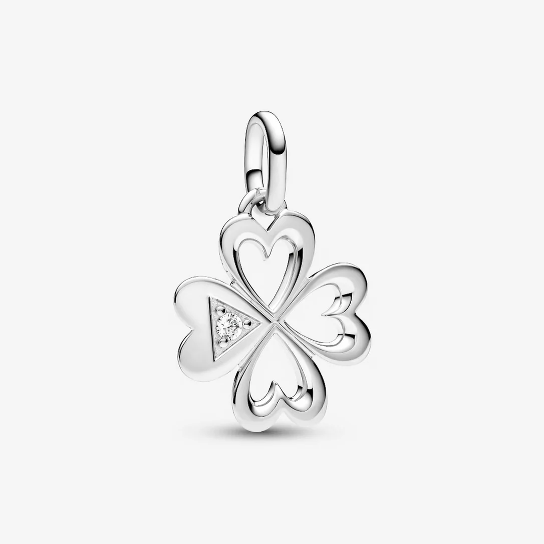 [99027] Heart Four-Leaf Clover Medallion