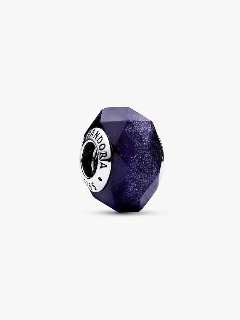 [874] Faceted Blue Murano