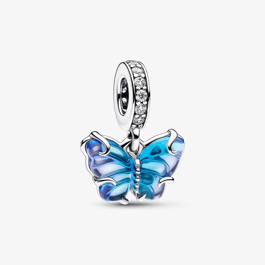 Blue Murano Glass Butterfly