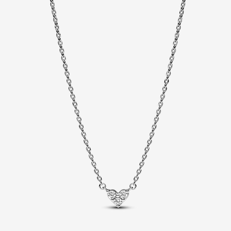 [10256] Triple Stone Heart Collier