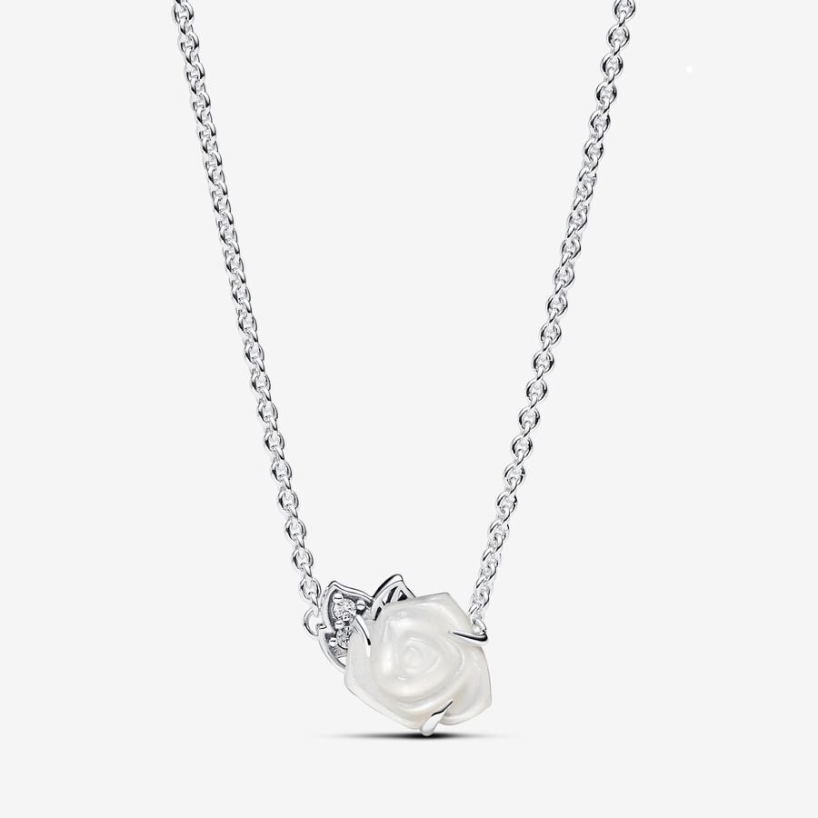 [10507] White Rose in Bloom Collier