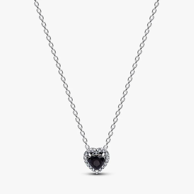 Elevated Black Heart Collier