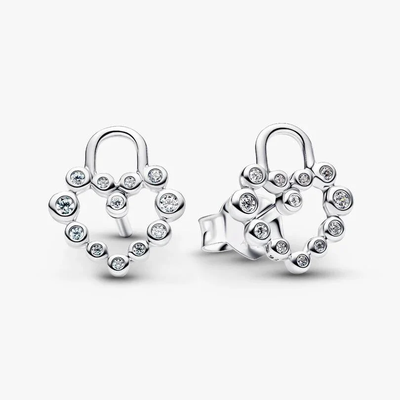 [13697] Sparkling Heart Padlock