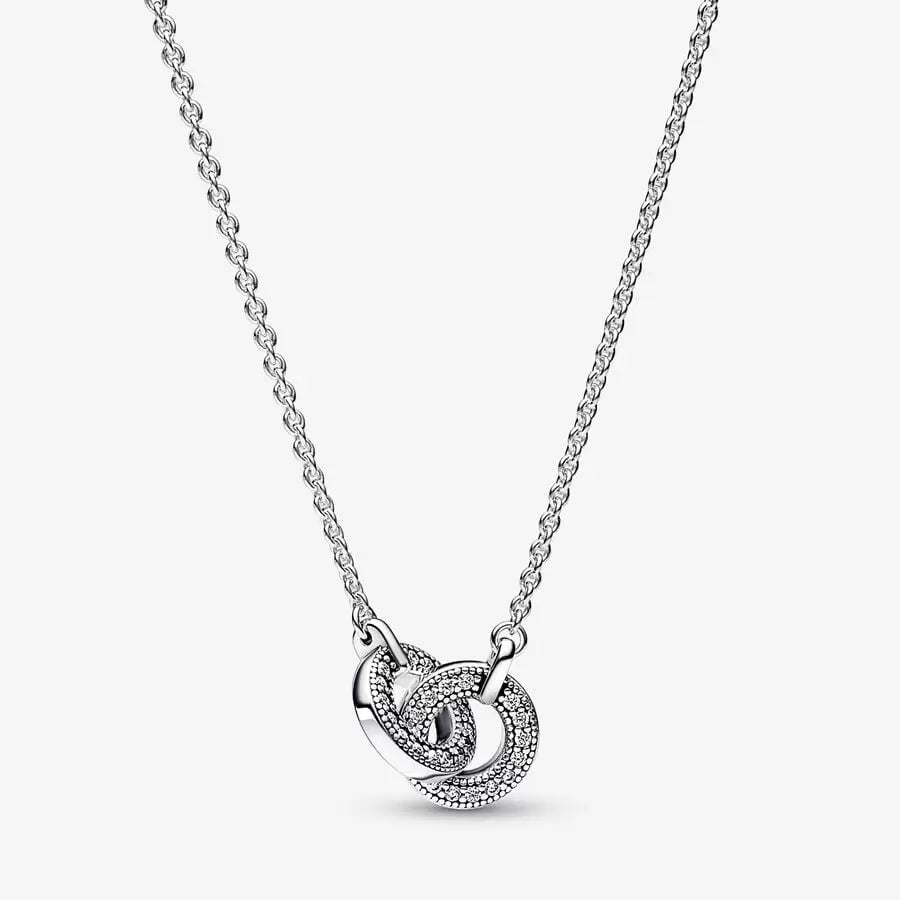 [954] Intertwined Pavé Pendant