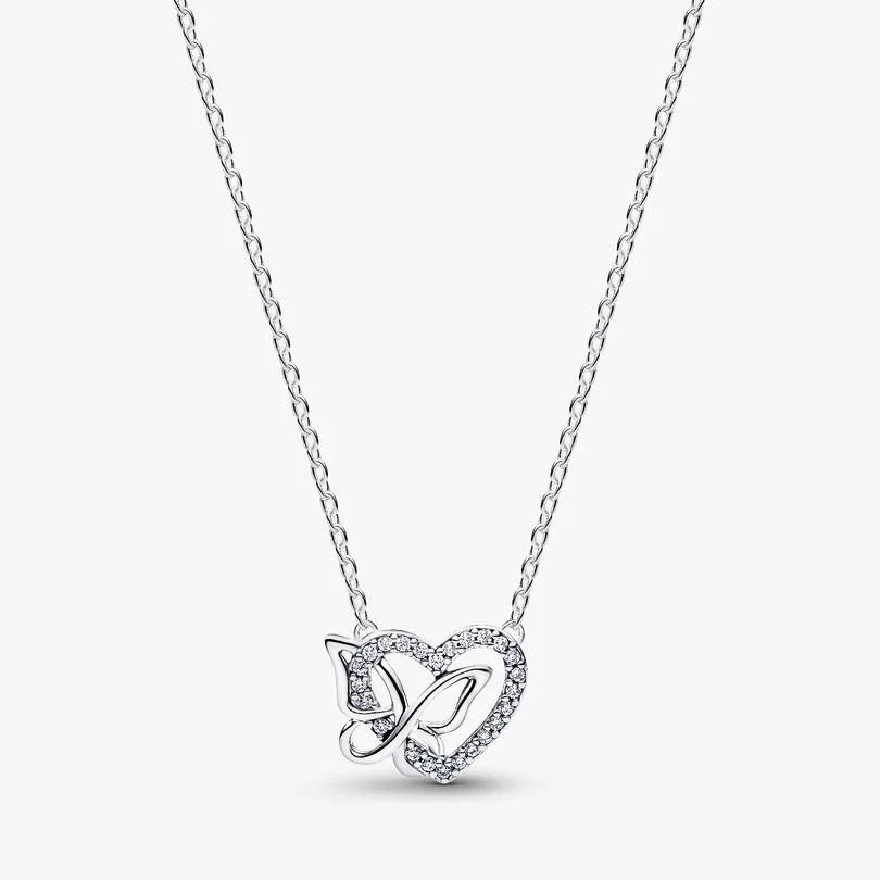 [99101] Entwined Heart & Butterfly Pendant
