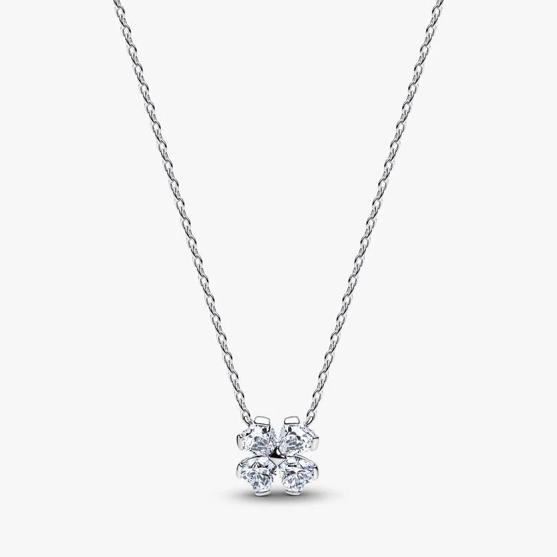 Sparkling Lucky Clover Pendant